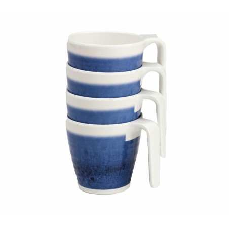 SET DE 4 MUGS AZURE
