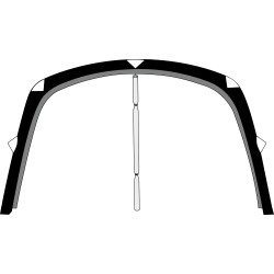PAROI FRONTALE POUR SOLETTE GONFLABLE SKIA BRUNNER