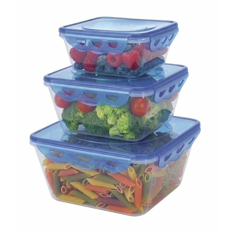SET DE 3 BOÎTES DE CONSERVATION HERMETIQUES