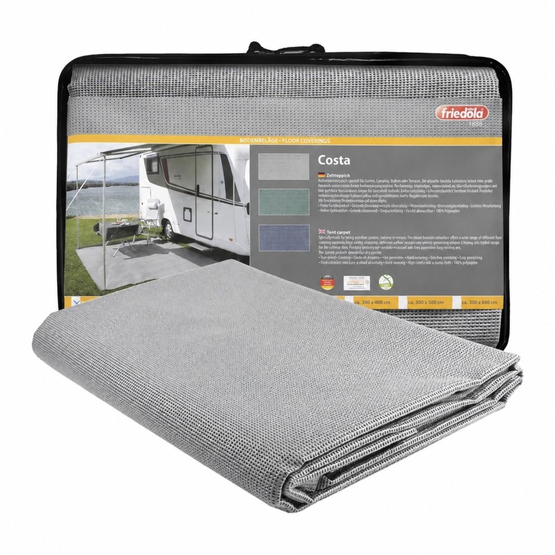 Tapis COSTA PLUS 2,50 x 4,50 M - GRIS