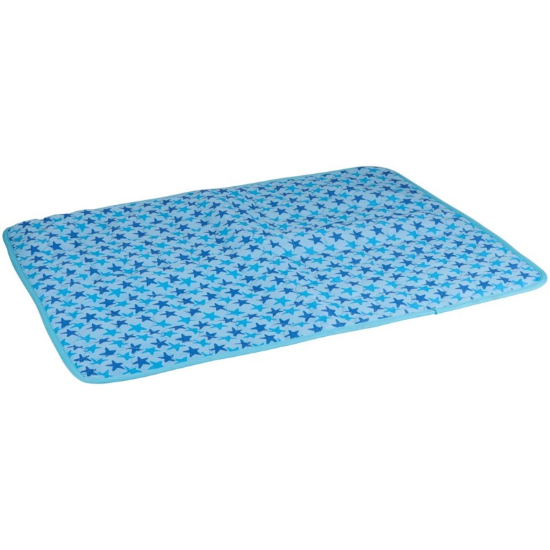 Tapis rafraichissant 70 x 55 cm pour animaux bleu