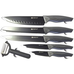 COFFRET DE 6 COUTEAUX ANTIADHESIFS LUXE