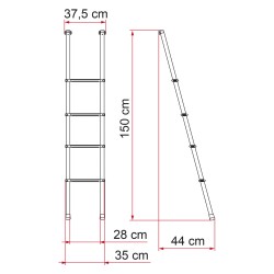 ECHELLE INTÉRIEURE FIAMMA DELUXE 4B
