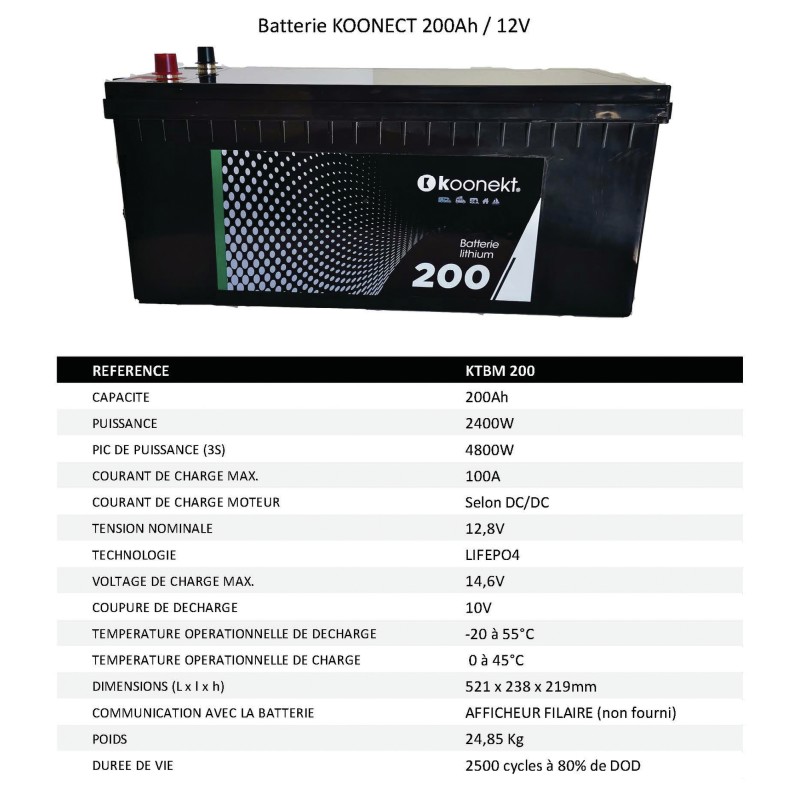 BATTERIE LITHIUM KOONEKT