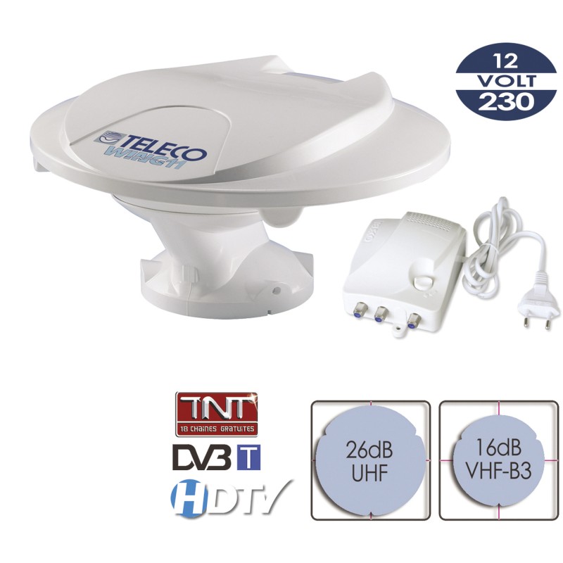 Antenne TV omnidirectionnelle Teleco Wing 11 Achat | TELECO