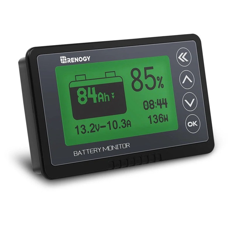 Moniteur de batterie 500 A avec shunt et câbles - RENOGY Moniteur de batterie 500 A avec shunt et câbles - RENOGY