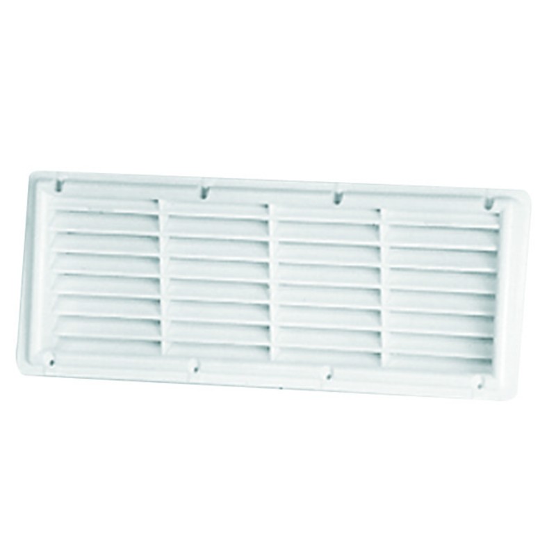 GRILLE PLAQUER 364X138 MM BLANC