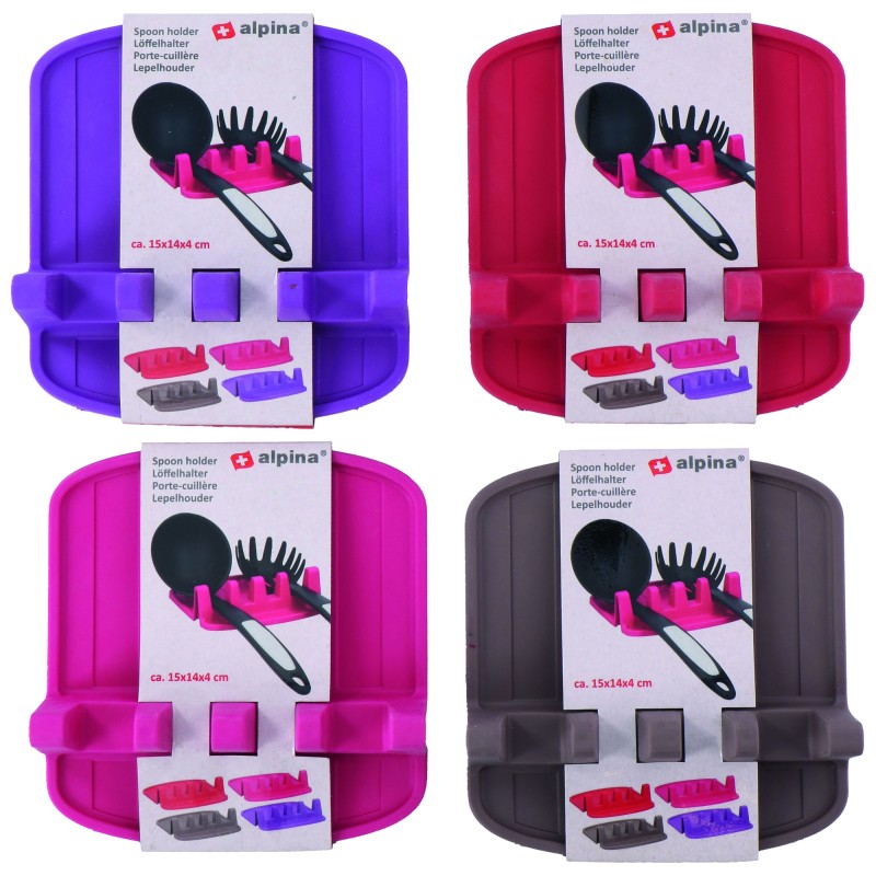 PORTE CUILLERE SILICONE 4 EMPLACEMENTS