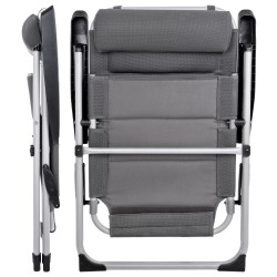 FAUTEUIL 3D ARAVEL CAMPER JUSQU’À 120 KG GRIS FONCE BRUNNER