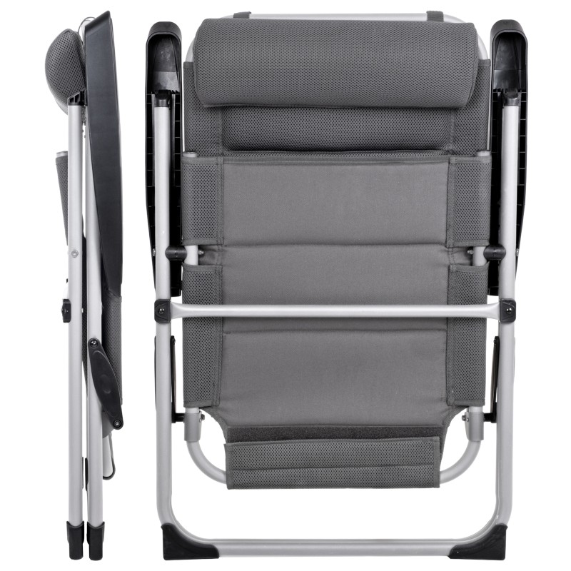 FAUTEUIL 3D ARAVEL CAMPER JUSQU’À 120 KG GRIS FONCE BRUNNER