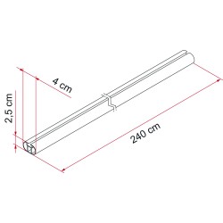 FIXING BAR PRO L FIAMMA