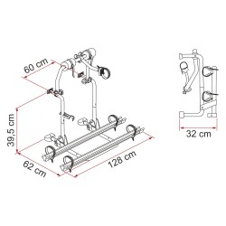 PORTE VELO CI ROLLER TEAM EMBOUTS NOIRS
