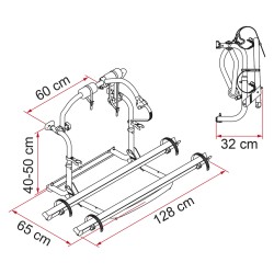 PORTE VELO CL EMBOUTS NOIRS