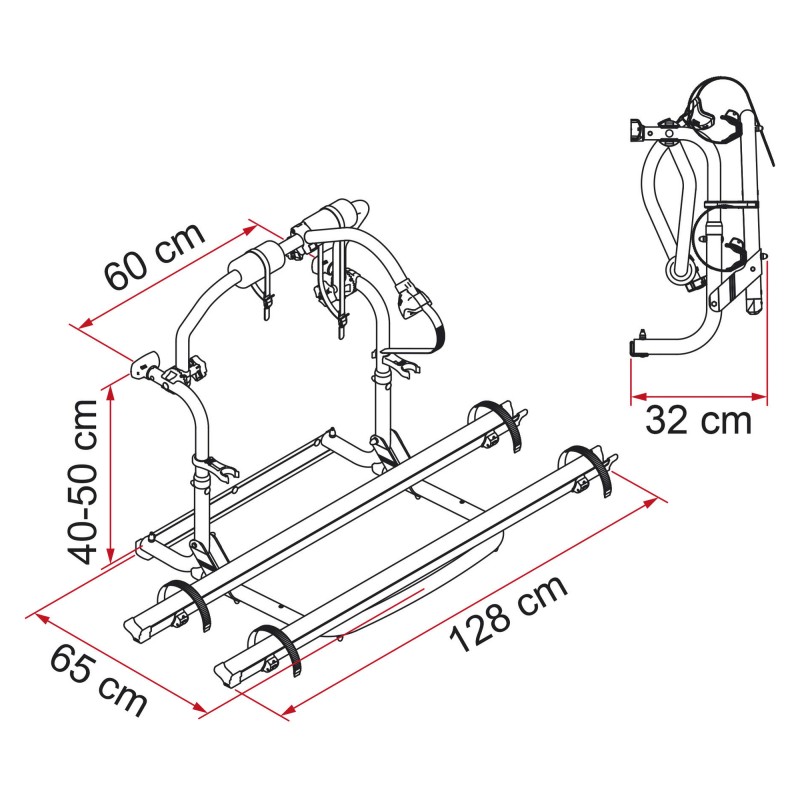 PORTE VELO CL EMBOUTS NOIRS