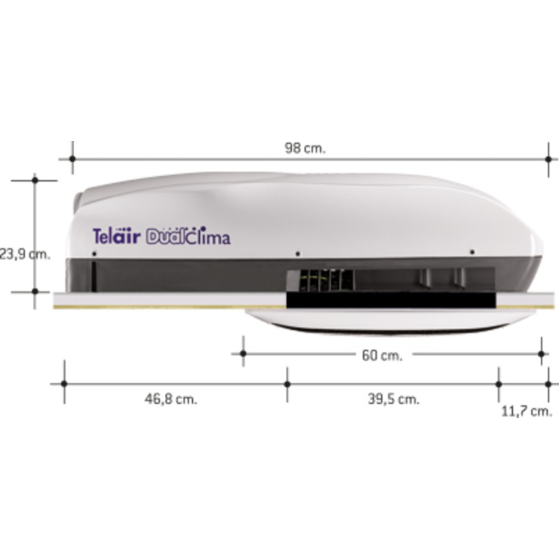 CLIMATISEUR TELAIR DUALCLIMA 220V - 12500H