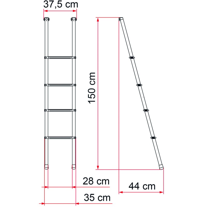 ECHELLE INTÉRIEURE FIAMMA DELUXE 4B