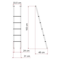 ECHELLE INTÉRIEURE FIAMMA DELUXE 5B