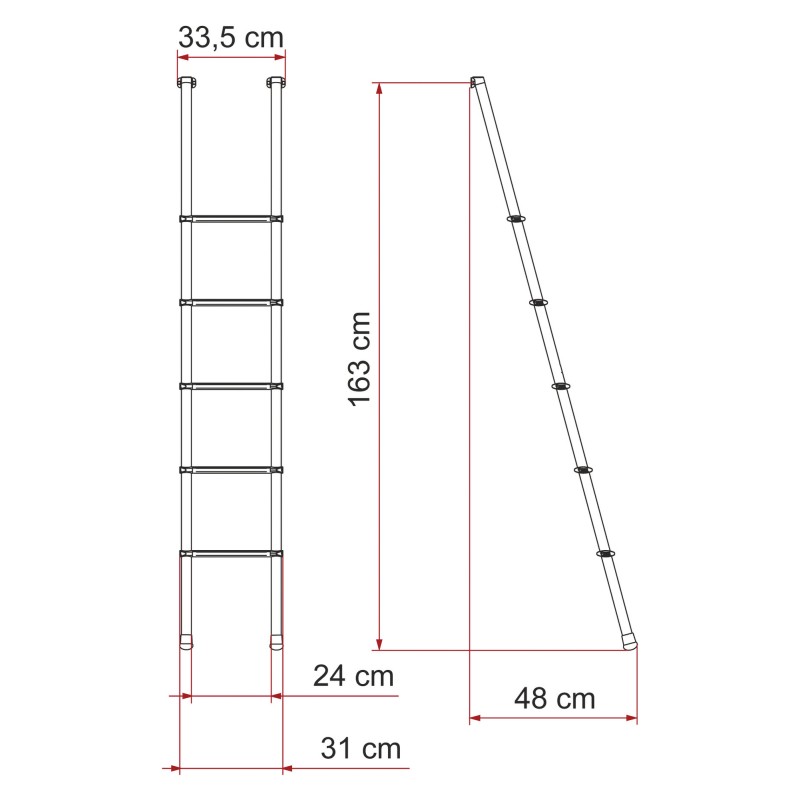 ECHELLE INTÉRIEURE FIAMMA DELUXE 5B