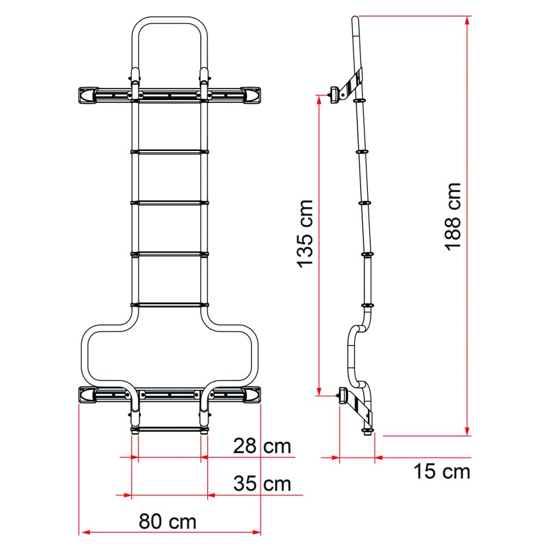 ECHELLE DELUXE DJ DUCATO EMBOUTS NOIRS