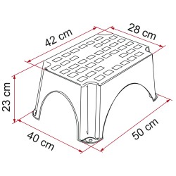 MARCHEPIED FIAMMA PLASTIQUE STEP GRIS