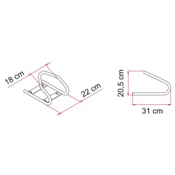BLOQUE ROUE ARRIÈRE AMOVIBLE