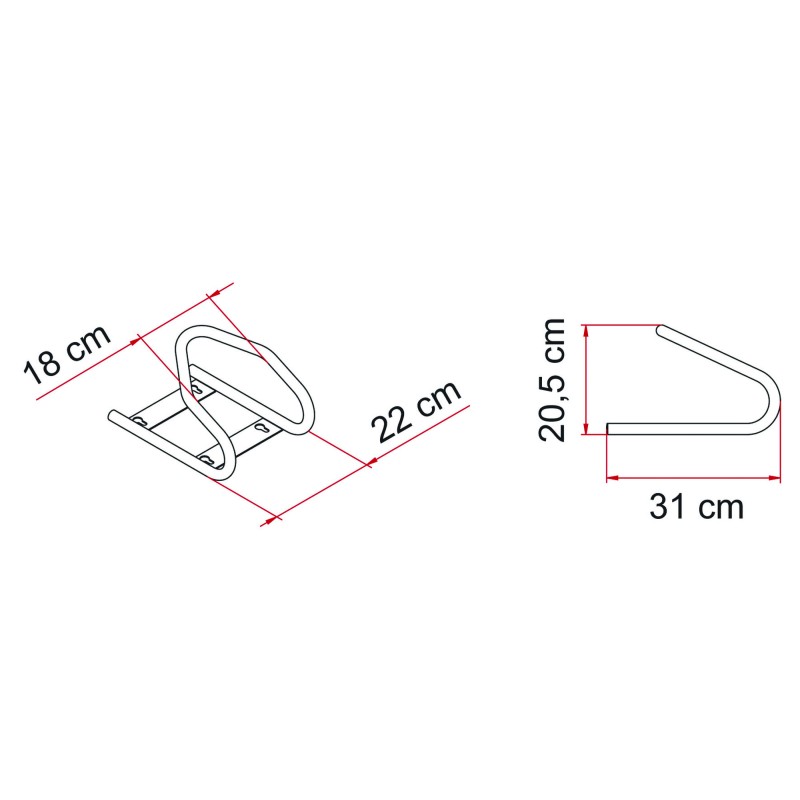 BLOQUE ROUE ARRIÈRE AMOVIBLE