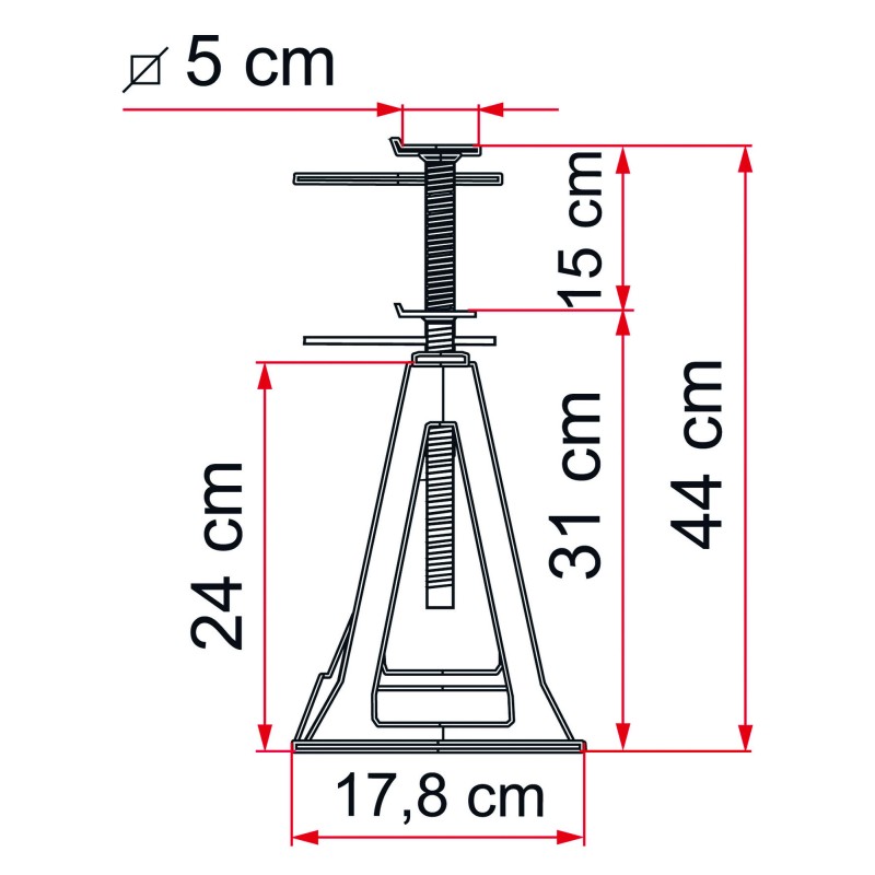 CHANDELLE FIAMMA PLASTIQUE PAR 4
