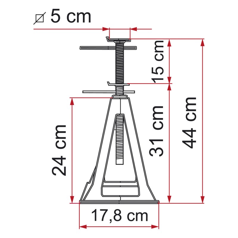 CHANDELLE FIAMMA PLASTIQUE PAR 4