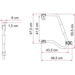 POIGNEE DE SECURITE FIAMMA 46 CM PRO