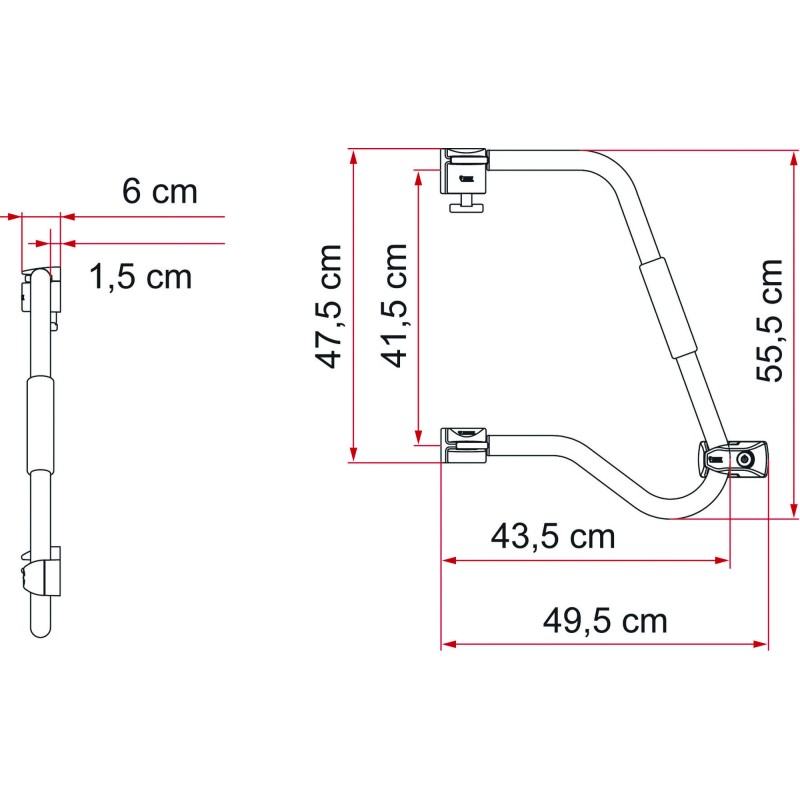 POIGNEE DE SECURITE FIAMMA 46 CM PRO