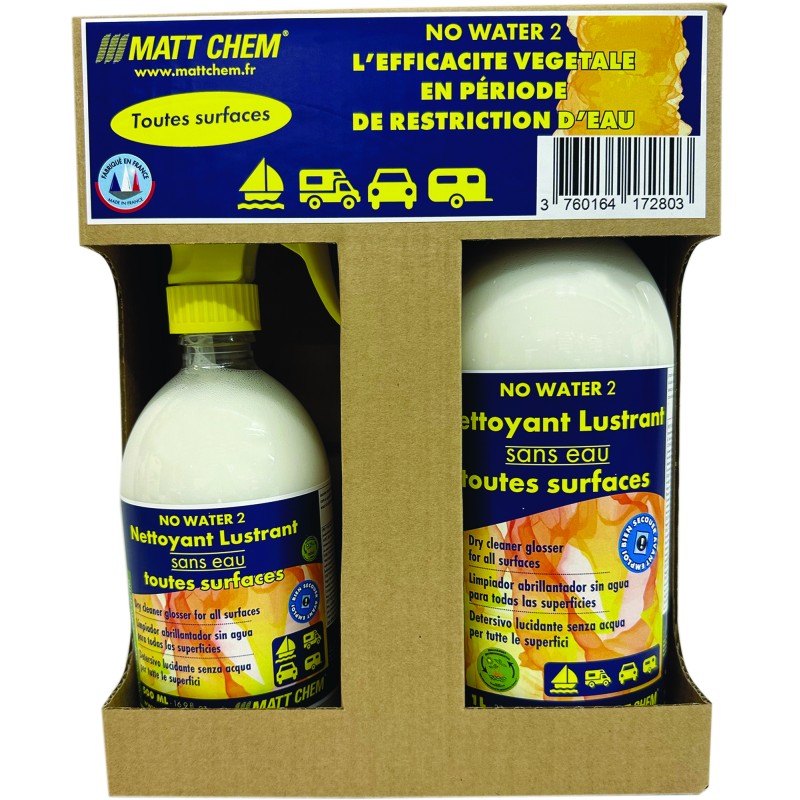 KIT NO WATER 2 - NETTOYANT LUSTRANT SANS EAU