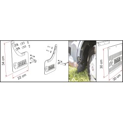 BAVETTE AVANT DUCATO APRES 2006 MUD FLAT FRONT FIAMMA