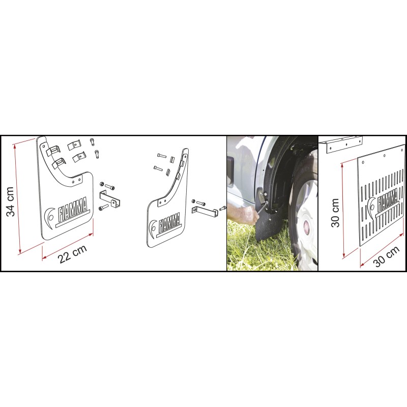 BAVETTE AVANT DUCATO APRES 2006 MUD FLAT FRONT FIAMMA