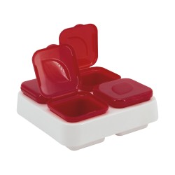 BOÎTE ALIMENTAIRE À SAUCE PAR 4