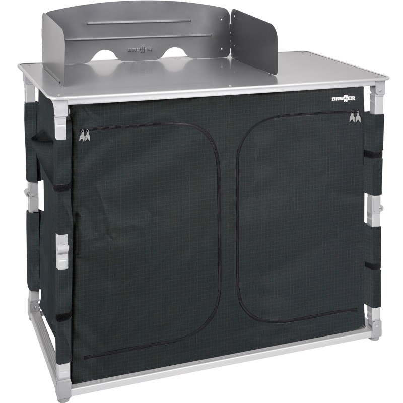 MEUBLE DE CUISINE AZABACHE DAILY CT 4 ETAGERES PARE-FEU NOIR BRUNNER