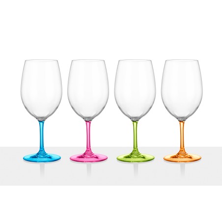 SET 4 VERRES A PIED...