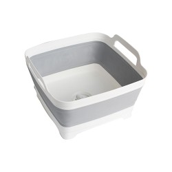 BASSINE PLIABLE CARRE TANQ FOLD-AWAY GRIS BLANC 9 L BRUNNER