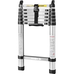 ECHELLE TELESCOPIQUE AVEC CROCHETS DE FIXATION LADDY ALCOVE 2,10 M BRUNNER