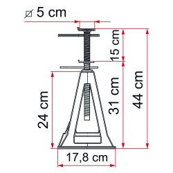 CHANDELLE FIAMMA PLASTIQUE PAR 4