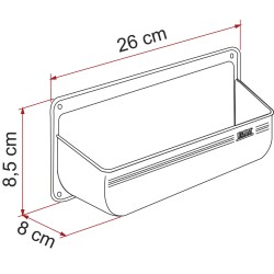 RANGEMENT FIAMMA RANGE TOUT POCKET M - BLANC