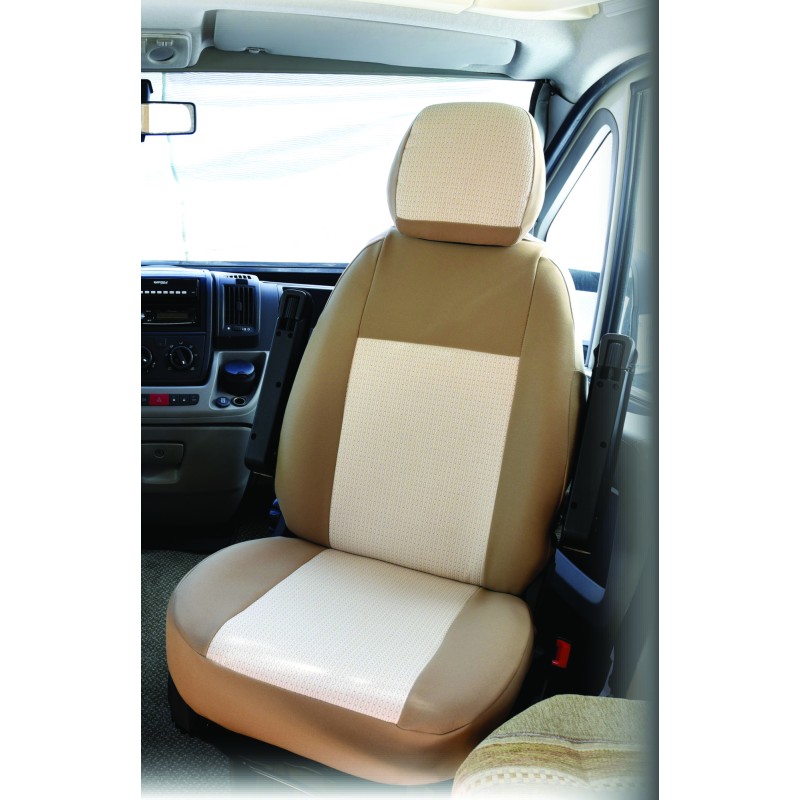 HOUSSE SIÈGE UNIVERSELLE + APPUI TÊTE x2 FORME 1