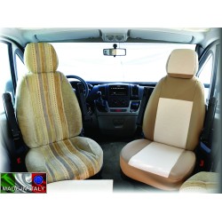 HOUSSE SIÈGE UNIVERSELLE + APPUI TÊTE x2 FORME 1