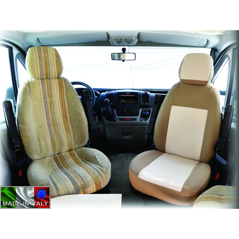 HOUSSE SIÈGE UNIVERSELLE + APPUI TÊTE x2 FORME 1