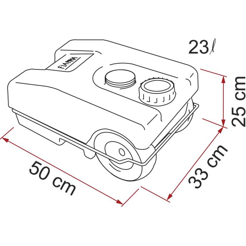 RÉSERVOIR EAUX USEES ROLL TANK 23W