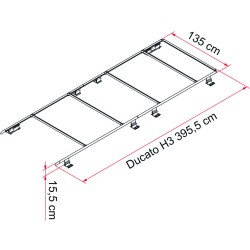 ROOF RAIL DUCATO H3 FIAMMA