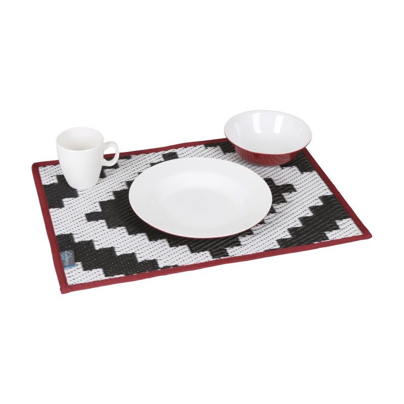 SET DE TABLE 30x40 REVERSIBLE NOIR ET BLANC VINTAGE