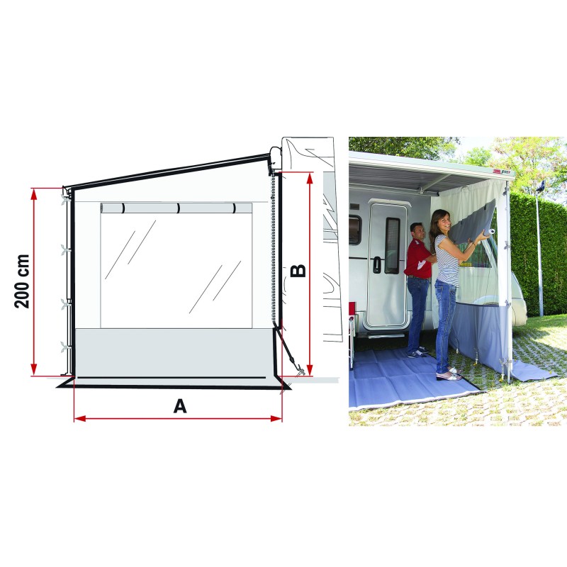 PAROI LATÉRALE SIDE W PRO SHADE DROIT