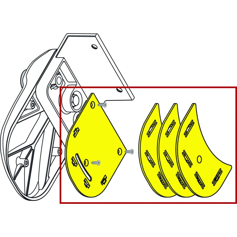 REHAUSSE SERRURE SAFE DOOR BLANC