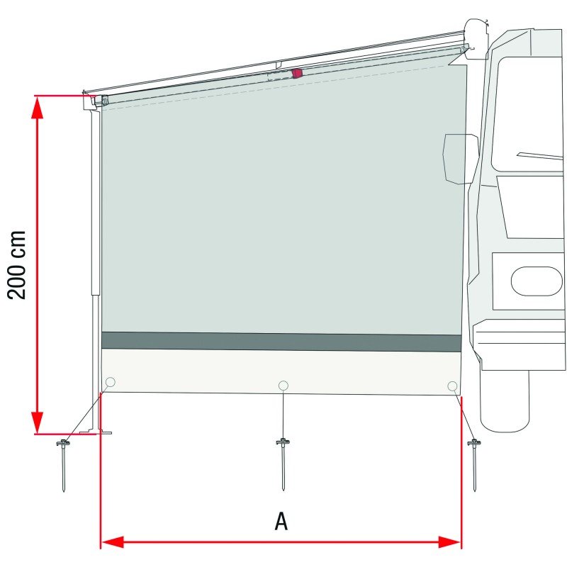 PAROI LATÉRALE SUN VIEW SIDE CARAVANSTORE