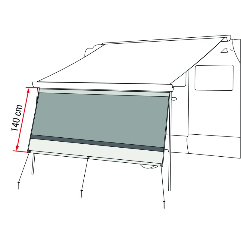 STORE FIAMMA PAROI FRONTALE BLOCKER 400